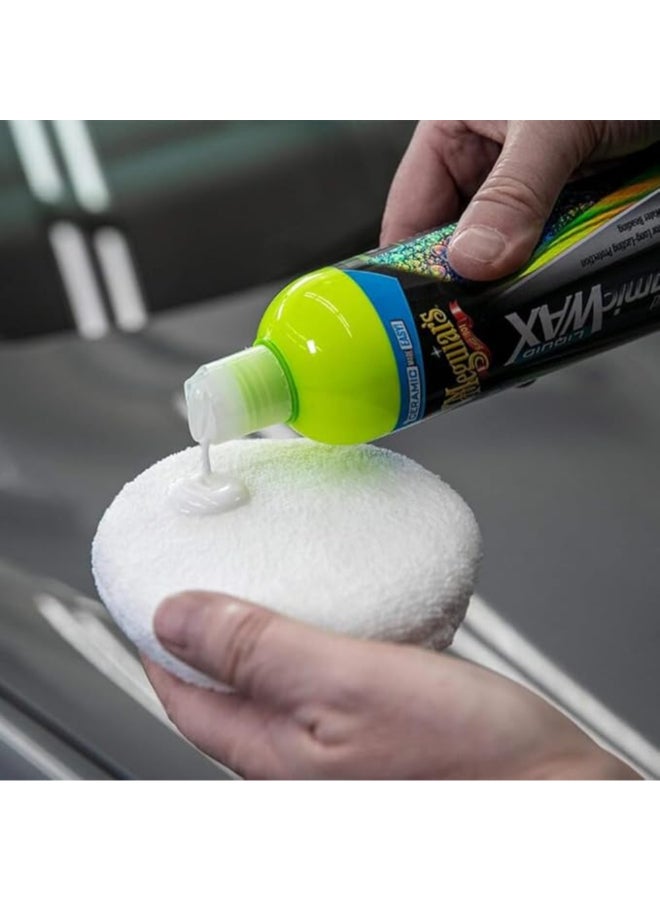 Meguiar's 2-Piece Reusable Even Coat Ultimate Microfiber Applicator Pad White 12.5 cm X3080EU - Image 2